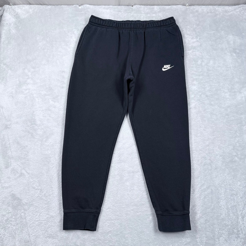 Nike Sportswear Club Fleece Jogger Mens Medium Black Sweatpants Athletic BV2671